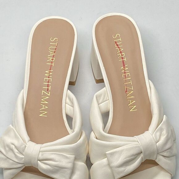 Stuart Weitzman Slip On Bow Sandals size 7 - Picture 3 of 10